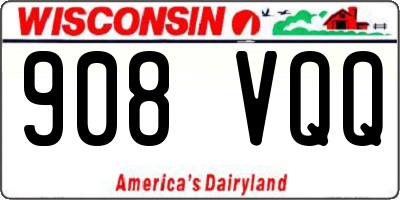 WI license plate 908VQQ