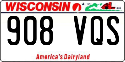 WI license plate 908VQS