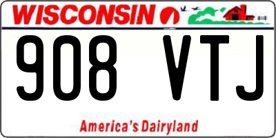 WI license plate 908VTJ