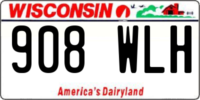 WI license plate 908WLH