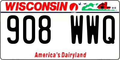 WI license plate 908WWQ