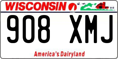 WI license plate 908XMJ