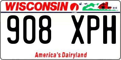 WI license plate 908XPH