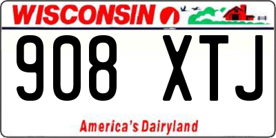 WI license plate 908XTJ