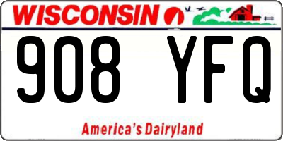 WI license plate 908YFQ