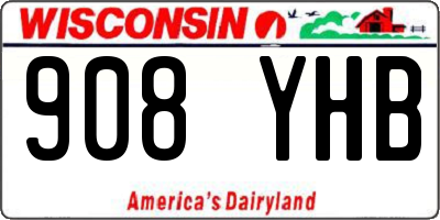 WI license plate 908YHB