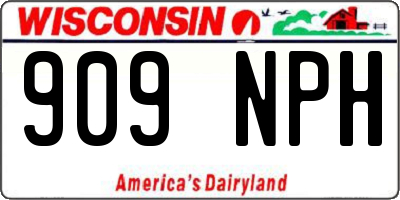 WI license plate 909NPH