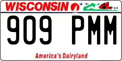 WI license plate 909PMM