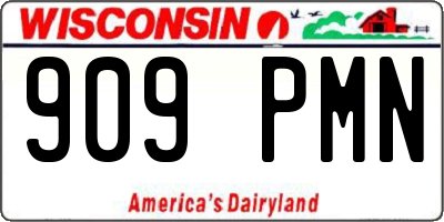 WI license plate 909PMN