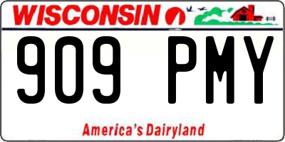 WI license plate 909PMY
