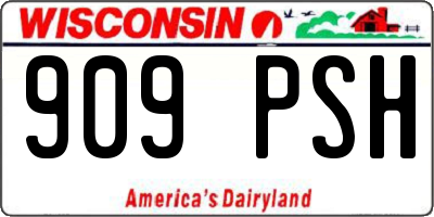 WI license plate 909PSH