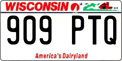 WI license plate 909PTQ