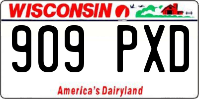 WI license plate 909PXD