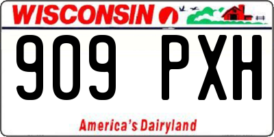 WI license plate 909PXH