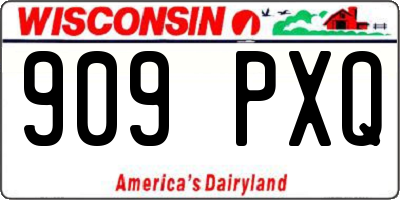 WI license plate 909PXQ