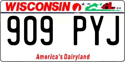 WI license plate 909PYJ