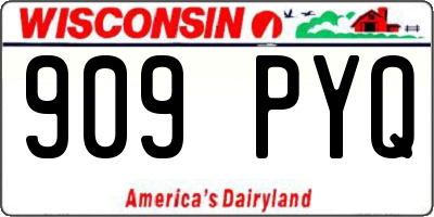 WI license plate 909PYQ