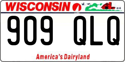 WI license plate 909QLQ