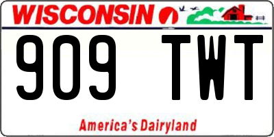 WI license plate 909TWT