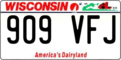 WI license plate 909VFJ