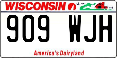 WI license plate 909WJH