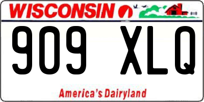 WI license plate 909XLQ