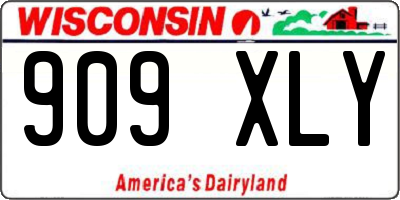 WI license plate 909XLY