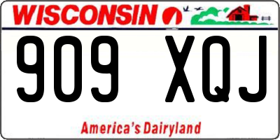 WI license plate 909XQJ