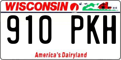 WI license plate 910PKH