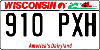 WI license plate 910PXH