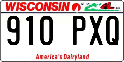 WI license plate 910PXQ
