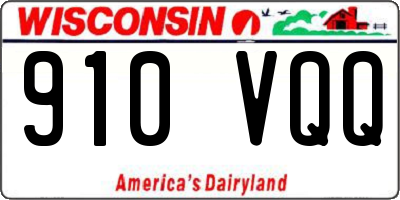 WI license plate 910VQQ