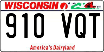 WI license plate 910VQT