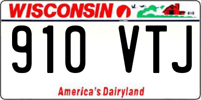 WI license plate 910VTJ