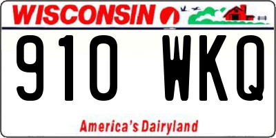 WI license plate 910WKQ
