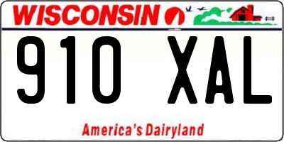 WI license plate 910XAL