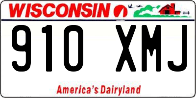 WI license plate 910XMJ