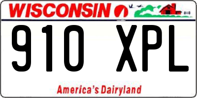 WI license plate 910XPL