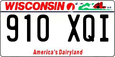 WI license plate 910XQI