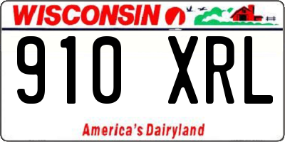 WI license plate 910XRL