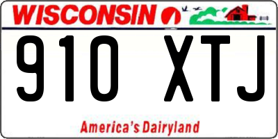 WI license plate 910XTJ