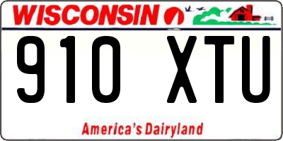 WI license plate 910XTU