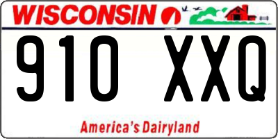 WI license plate 910XXQ
