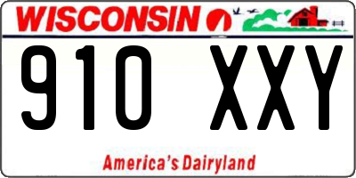 WI license plate 910XXY