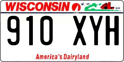 WI license plate 910XYH