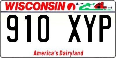 WI license plate 910XYP