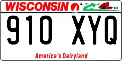 WI license plate 910XYQ