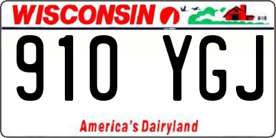 WI license plate 910YGJ