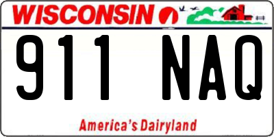 WI license plate 911NAQ