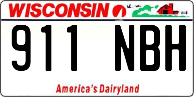 WI license plate 911NBH
